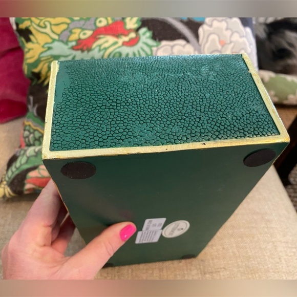 Uttermost Karis Emerald Green Decorative Storage Box - Picture 8 of 9